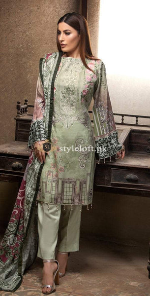 Salitex Embroidered Lawn Collection 2019 3Pc Suit WK-221