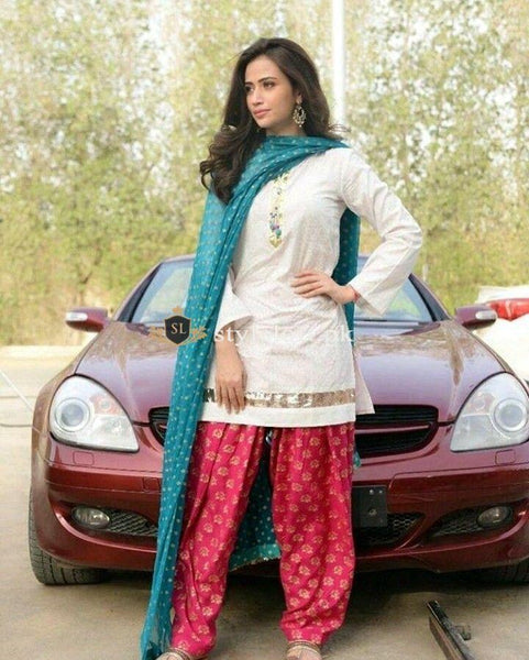 Sana Javed Embroidered Lawn 2Pc Shirt & Trouser