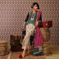 STYLE LOFT.PK Sana Safinaz Embroidered Linen Unstitched 3 Piece Suit H191-001A