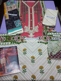 STYLE LOFT.PK Sana Safinaz Embroidered Linen Unstitched 3 Piece Suit H191-001B