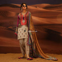STYLE LOFT.PK Sana Safinaz Embroidered Linen Unstitched 3 Piece Suit H191-001B