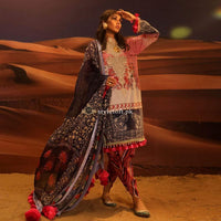 STYLE LOFT.PK Sana Safinaz Embroidered Linen Unstitched 3 Piece Suit H191-007A