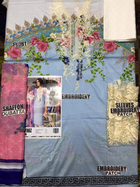 STYLE LOFT.PK Sana Safinaz Lawn Collection 2019 Unstitched 3 Piece Suit- 5036 DW