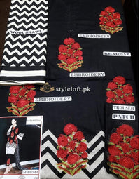 Sana Safinaz Muzlin 3Pc M18W1-8A Black