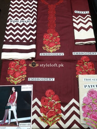 Sana Safinaz Muzlin 3Pc M18W1-8B Red