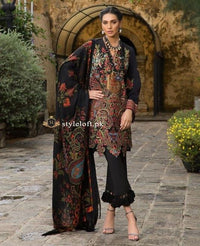 Sana Safinaz Winter Collection 2018 3Piece SS-03A-Black