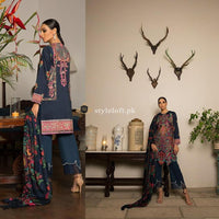 Sana Safinaz Winter Collection 2018 3Piece SS-03B-Blue