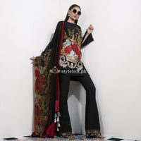 Sana Safinaz Winter vol.1 3Pc M18-6A Black