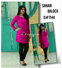 STYLE LOFT.PK Sanam Baloch Embroidered Sequins Work 2Pc Lawn Dress