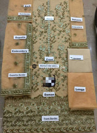 STYLE LOFT.PK Sania Maskatiya Unstitched Bridal Collection Net Embroidered 3Pc Suit