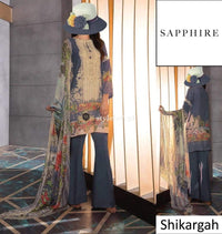 STYLE LOFT.PK Sapphire Intermix Linen Collection Unstitched 3PC Suit Shikargah-A