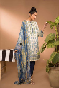 STYLE LOFT.PK Sapphire Lawn Collection 2019 3Pc Suit with Chiffon Dupatta Orchid-A
