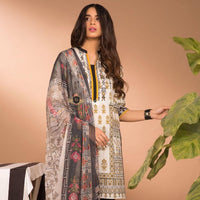 STYLE LOFT.PK Sapphire Lawn Collection 2019 3Pc Suit with Chiffon Dupatta Orchid-B