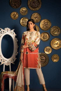 STYLE LOFT.PK Sapphire Luxury Lawn Collection 2019 3Piece Suit SP-19102-B