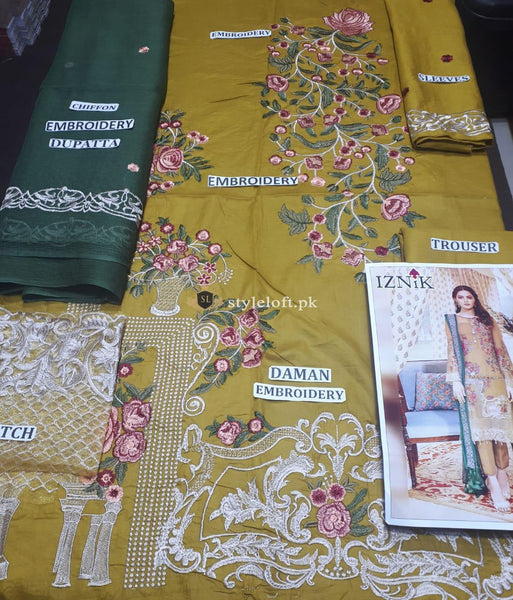 STYLE LOFT.PK Serene Imrozia Premium Embroidery Lawn 2019 Collection 09-The Tigress Fleur