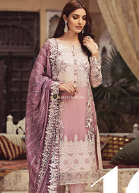 Serene Premium Embroidered Chiffon Unstitched 3 Piece Suit- Festiva Collection