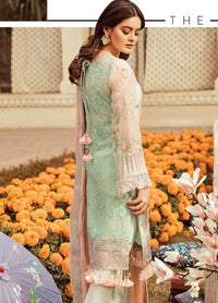 Serene Premium Embroidered Chiffon Unstitched 3 Piece Suit SEI19PC 04 Pastel Remix - Premium Collection