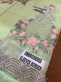 Serene Premium Embroidered Chiffon Unstitched 3 Piece Suit SEI19PC 04 Pastel Remix - Premium Collection