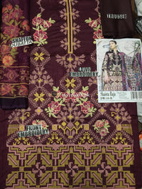 Shaista Embroidered Lawn Collection 2019 3Pc Suit SV-14