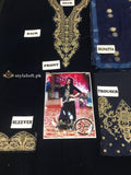 Shaista Lodhi Spotted Velvet Embroidered 3Piece Dress SL-11-BD