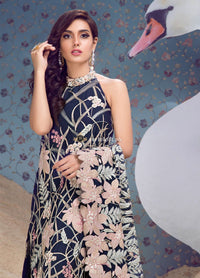 Shiza Hassan Embroidered Lawn Unstitched 3 Piece Suit SZ19C 01