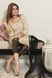 Sidra Mumtaz Linen 2Piece Embroidered Dress