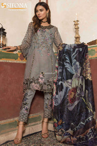 Sifona Winter Linen 3Piece, Wool Shawl SAC-12