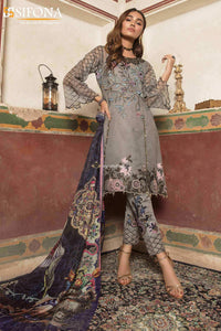 Sifona Winter Linen 3Piece, Wool Shawl SAC-12