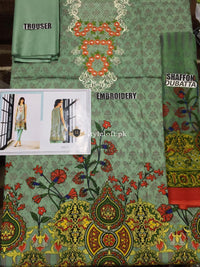 So kamal Embroidered Lawn Collection 2019 3Pc Suit DPW-744
