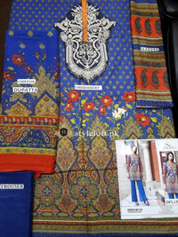 So Kamal Linen 3Piece DPL18-451 Blue