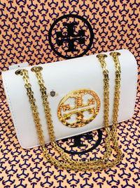 Tory Burch Fleming Convertible Shoulder Bag Color-White