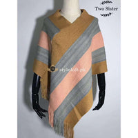 Women's 100% Wool Wrap Two-Sis