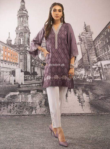 STYLE LOFT.PK Zainab Chotani Linen Embroidered 2 Piece Suit - Tahra