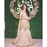 Zainab Chottani Bridal Pure Chiffon 3Piece Unstitched Suit