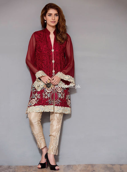 Zainab Chottani Embroidered Lawn Unstitched 2Pc Suit