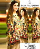 Zara Shahjahan Embroidered Lawn Collection 2Pc Celebrity Suit
