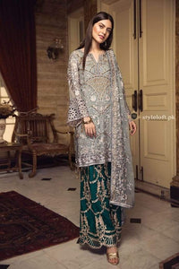 STYLE LOFT.PK ZEBTAN Zirkon Chiffon Collection Unstitched 3 Piece Suit ZQ-08