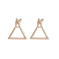 STYLE LOFT Wholesale Korean Trendy Cute Earrings Jewellery Geometric Square V Word Stud Earrings For Women Fashion Jewelry 2019 Oorbellen