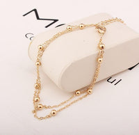 Styleloft.pk 2019 New Fashion Footwear Jewelry Punk Style Gold / Silver Two-color Chain Ankle Bracelet Free Shipping Bracelet Leg Jewelry
