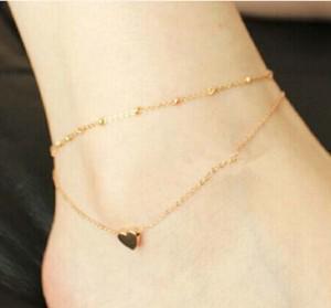 Styleloft.pk 2019 New Fashion Footwear Jewelry Punk Style Gold / Silver Two-color Chain Ankle Bracelet Free Shipping Bracelet Leg Jewelry Photo Color 4