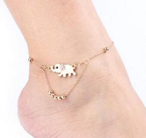 Styleloft.pk 2019 New Fashion Footwear Jewelry Punk Style Gold / Silver Two-color Chain Ankle Bracelet Free Shipping Bracelet Leg Jewelry Photo Color 5