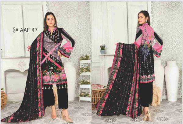 Styleloft.pk Afreen Linen 3piece Dress -Winter Collection 23 3 PIECE