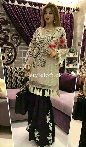Styleloft.pk Afsaneh Embroidered Linen 2Piece Suit (Shirt & Trouser) 2 PIECE