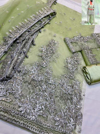 Styleloft.pk Akbar Aslam Party Wear 3Piece Net Embroidered Dress 3 PIECE