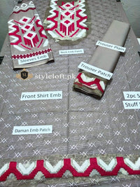 Styleloft.pk Akhrot Spring/Summer Lawn 2Piece Suit(Shirt & Trouser) 2 PIECE