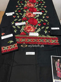 Styleloft.pk Asifa & Nabeel Embroidered Linen 2Piece Suit (Shirt & Trouser) 2 PIECE