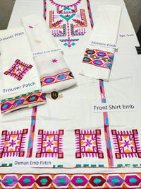 Styleloft.pk Ayesha Ahmed Unstitched Linen 3Piece Dress 3 PIECE