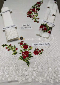 Styleloft.pk Azure Spring/Summer Lawn 2Piece Suit(Shirt & Trouser) 2 PIECE