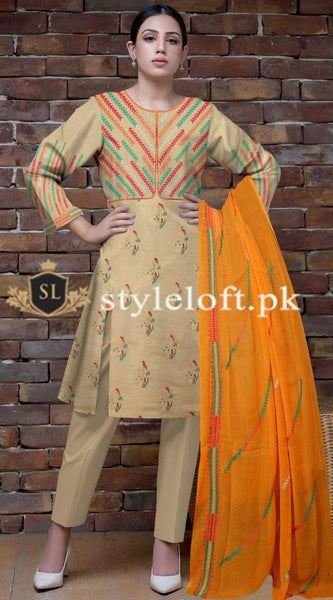 Bareeze Eid Collection 2020 Unstitched 3 Piece Suit