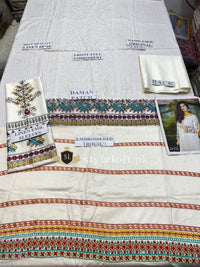 Styleloft.pk Bareeze Embroidered Linen 2Piece Suit (Shirt & Trouser) 2 PIECE